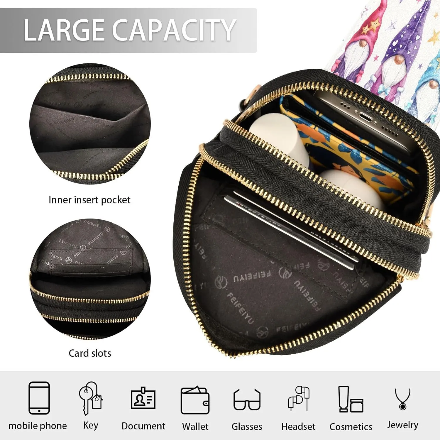 JSTEL Leather Crossbody Sling Bags for Women,Leather Crossbody Purses Leather Crossbody Bag Sling Purse