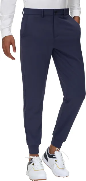 JWM Men's Stretch Golf Joggers Pants with Belt Loops - 29" 34" Slim Fit Tapered Casual Business Travel Dress Work Sweatpants