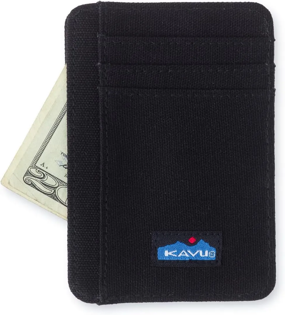 KAVU Fairbanks Double Sided Slim Cotton Canvas Wallet