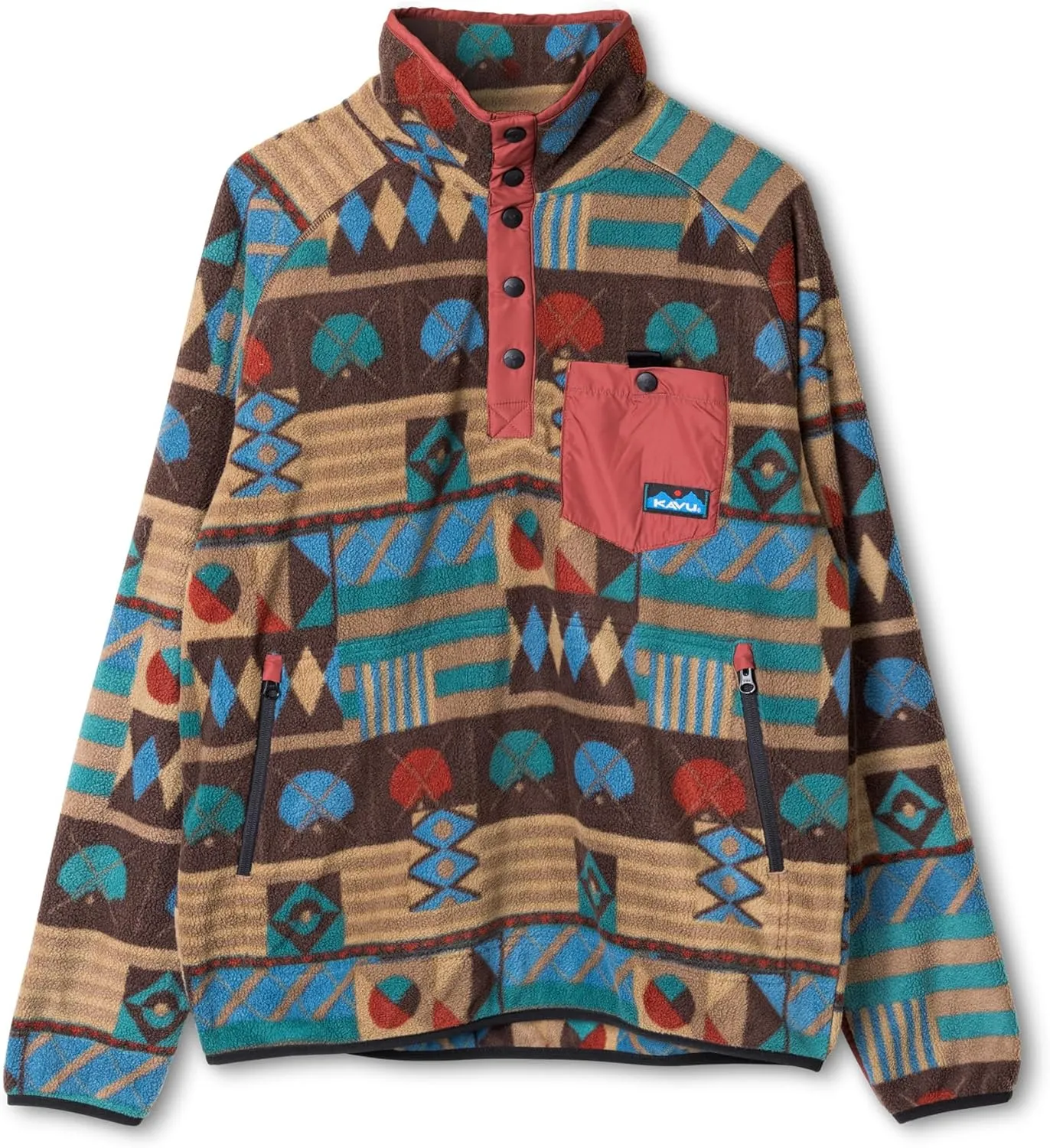KAVU Men's Teannaway Printed Fleece Pullover
