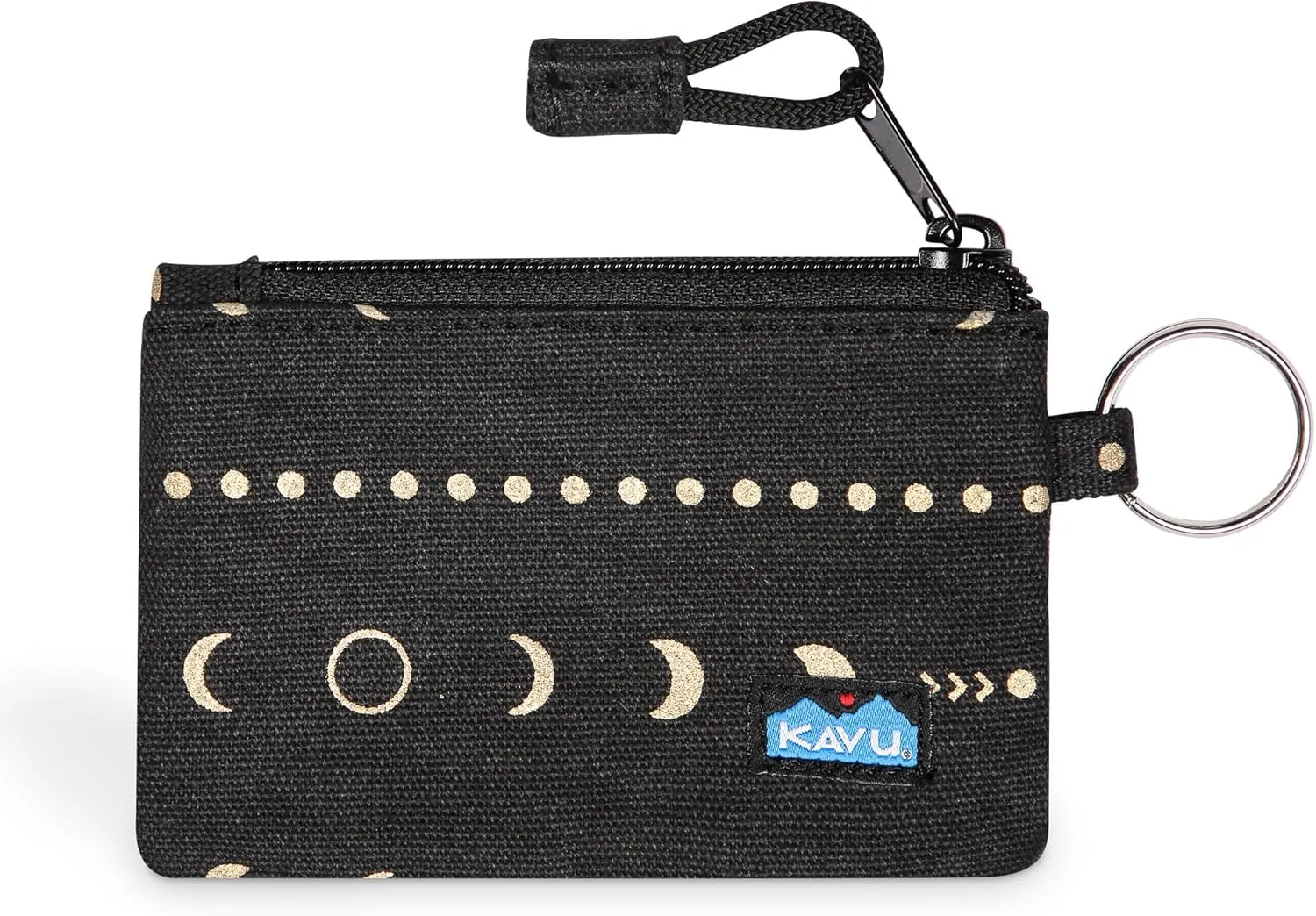 KAVU Stirling Double Sided Slim Cotton Canvas Zip Wallet