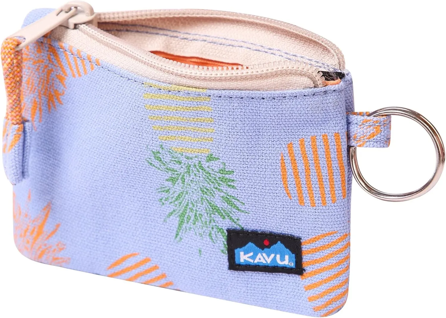 KAVU Stirling Double Sided Slim Cotton Canvas Zip Wallet