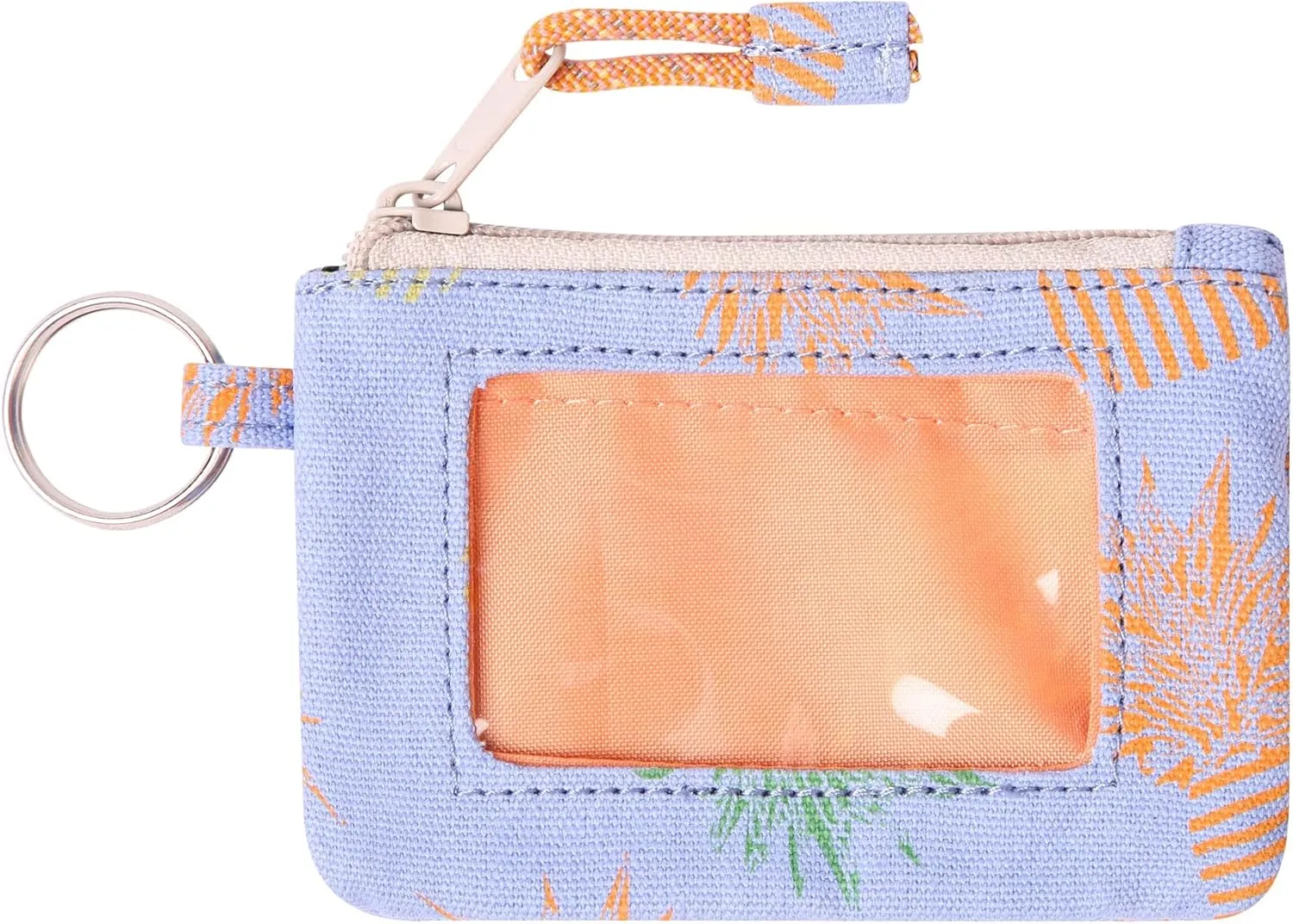 KAVU Stirling Double Sided Slim Cotton Canvas Zip Wallet