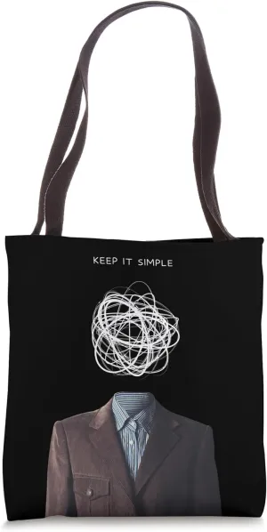 Keep It Simple - Modern Minimalist Art Tote Bag