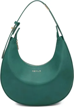 Keyli Shoulder Bag Stylish Casual Clutch Purses for Women 3 Ways Adjust Strap Hobo Handbags with Zip Closure