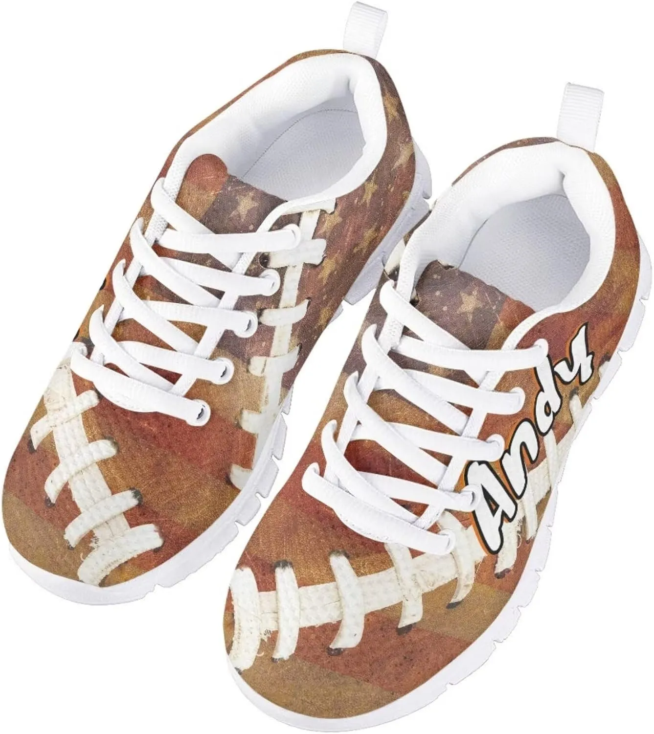 Kids Running Shoes, Breathable Upper Lightweight Lace-Up Mesh Athletic Sports Sneakers for Boys Girls