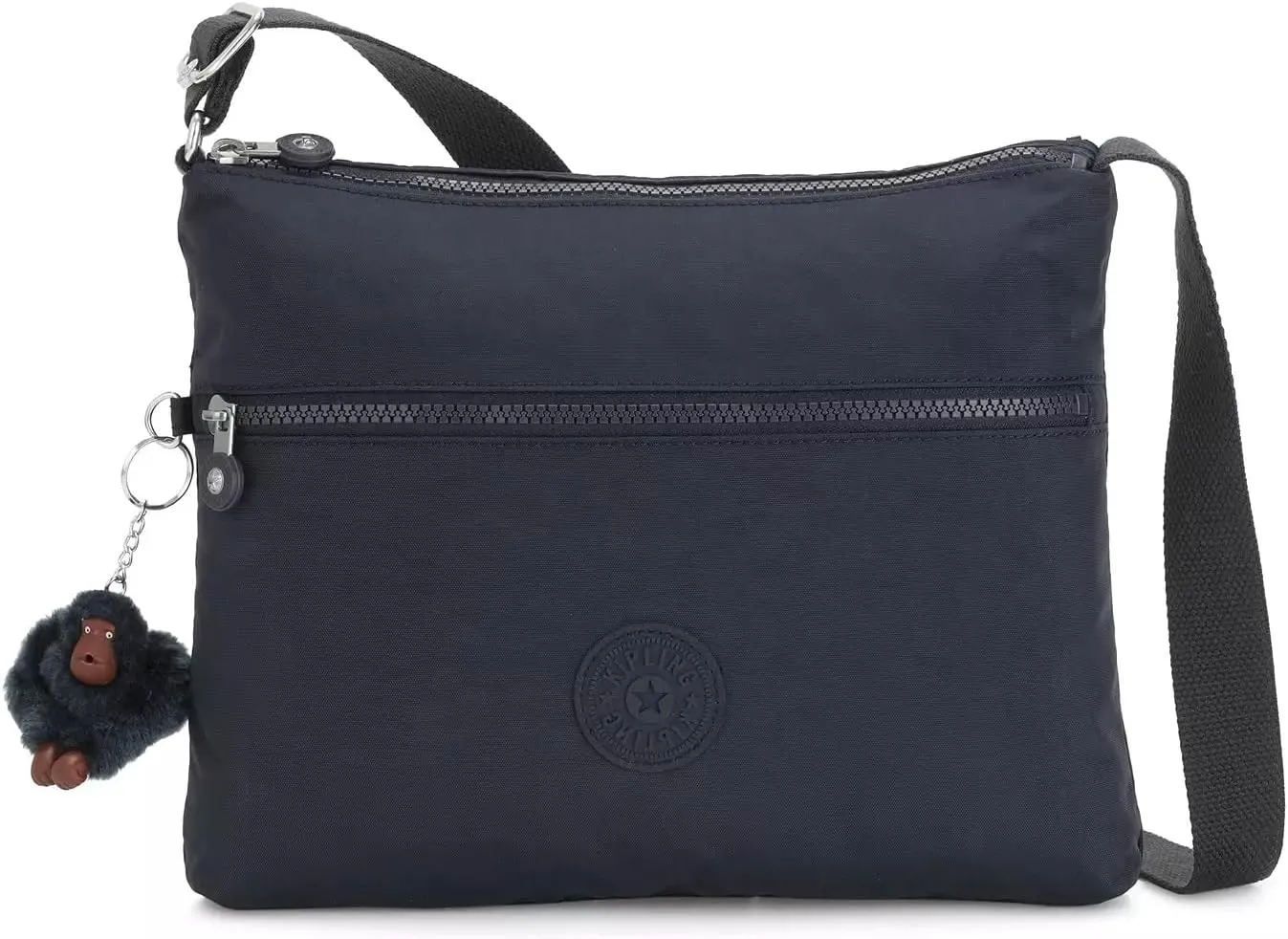 Kipling Womens Women's Annabelle Bag, Medium Handbag, Polyester Crossbody Bag, True Blue Tonal, 11.25 L x 9.5 H 1.5 D US