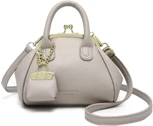 Kiss Lock Purse and Handbags,Trendy Mini Design Clutch Purses Vintage Crossbody Evening Clutch 2025