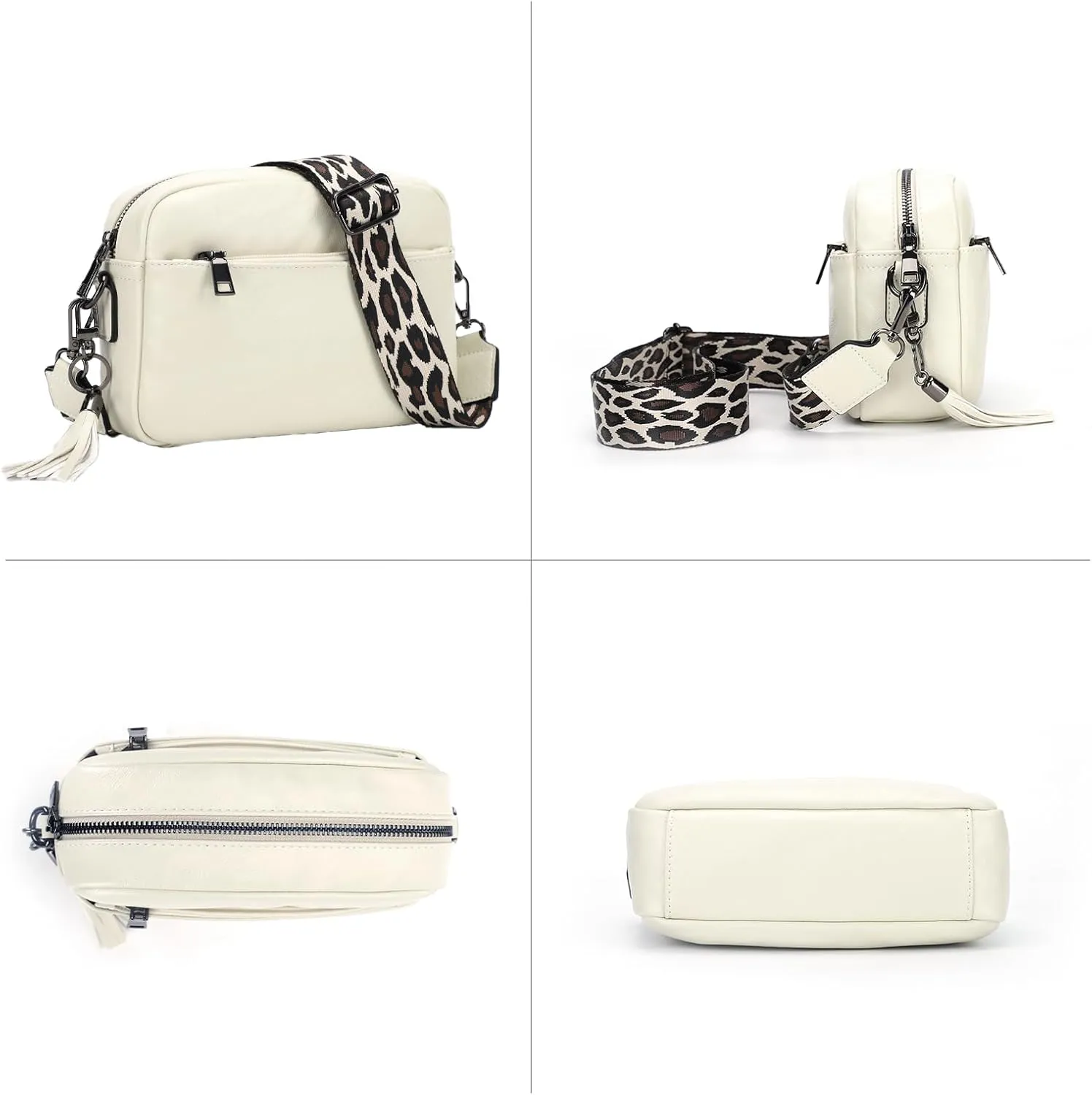 KL928 Small Crossbody Bag for Women, Soft FAUX Leather Cell Phone Purse，Adjustable Strap Shoulder Handbags Wallet Purse