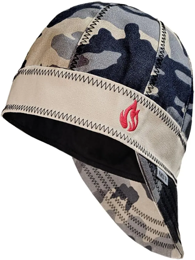 Knox Nexon FR Welding Caps for Men & Women, 8 Panel Welder's Cap, Duck Canvas Deep Crown Design for Safety & Protection