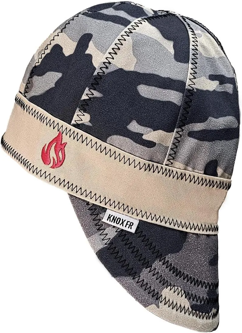 Knox Nexon FR Welding Caps for Men & Women, 8 Panel Welder's Cap, Duck Canvas Deep Crown Design for Safety & Protection