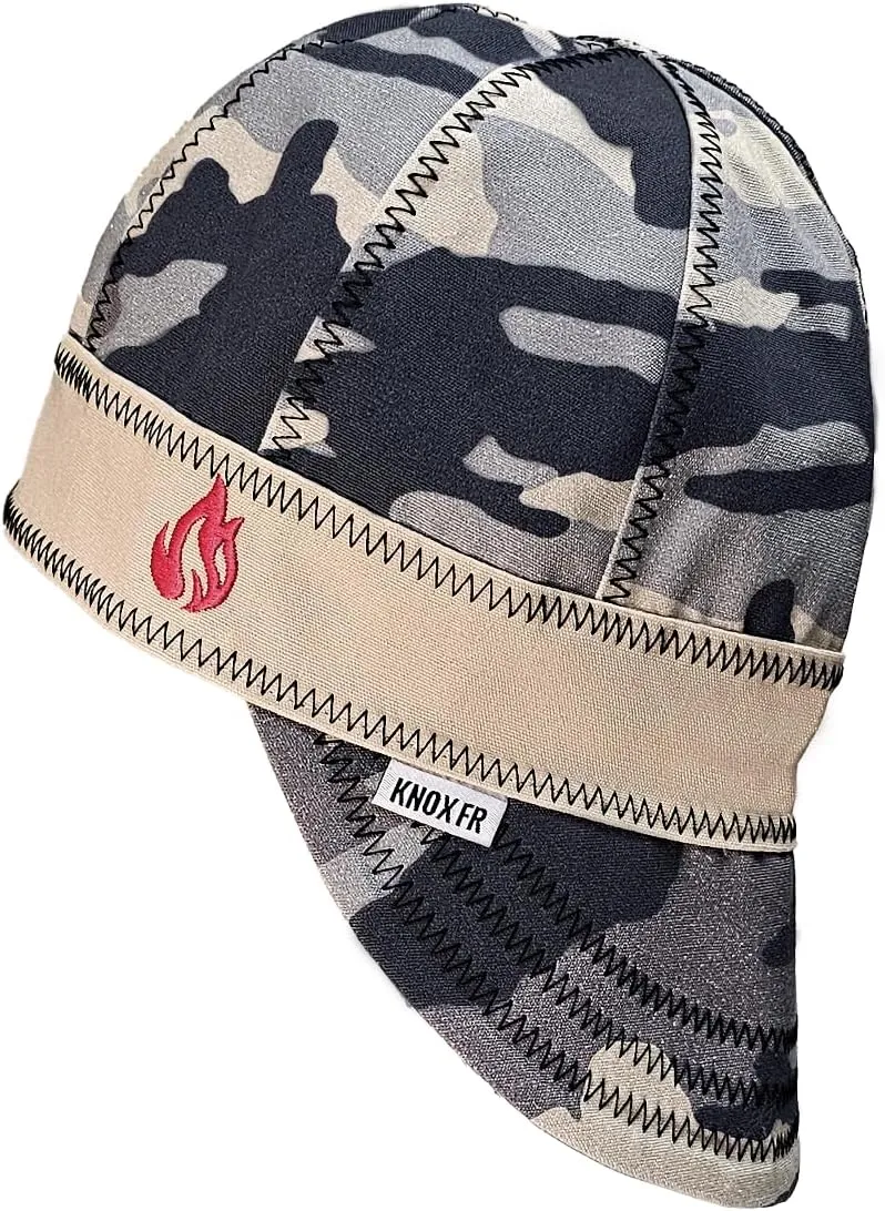 Knox Nexon FR Welding Caps for Men & Women, 8 Panel Welder's Cap, Duck Canvas Deep Crown Design for Safety & Protection