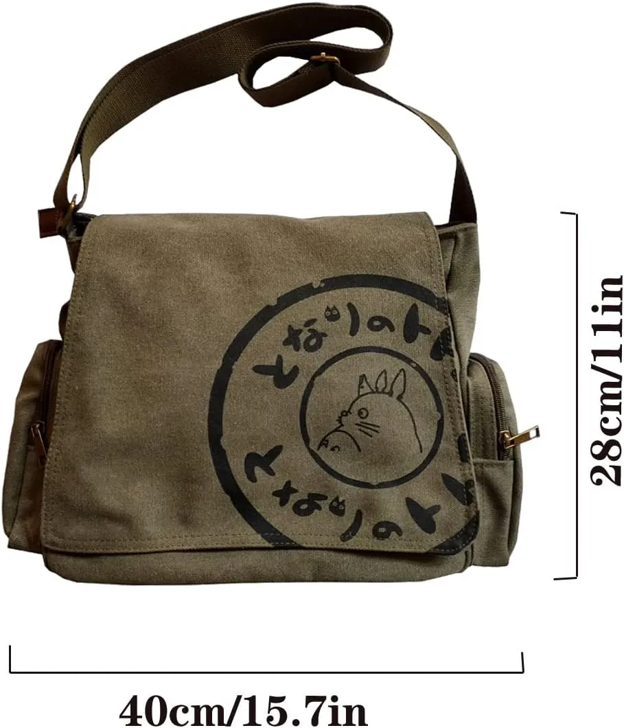 Korean Canvas Shoulder Bag for Men - Large Capacity Computer Casual Bag
