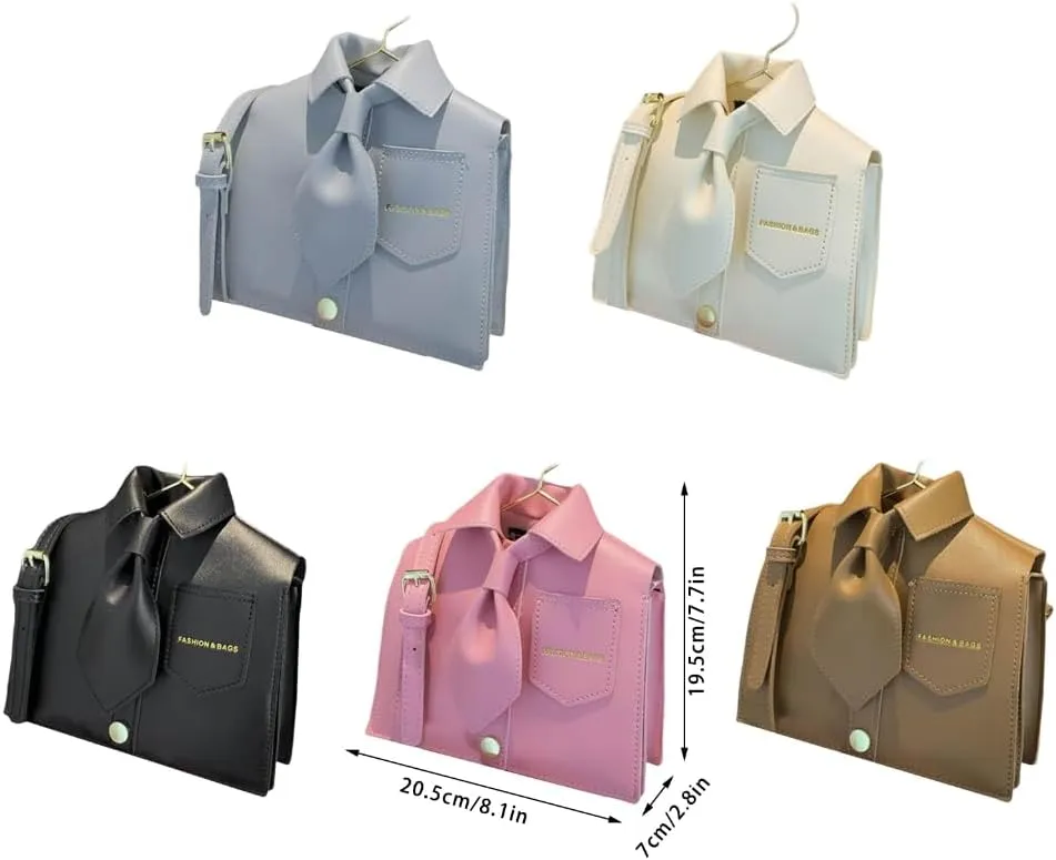 Korean Styles Messengers Bag for Women Purse and Handbag Shirt Shaped Crossbody Bag Commuting Bag Casual Shoulder Bag