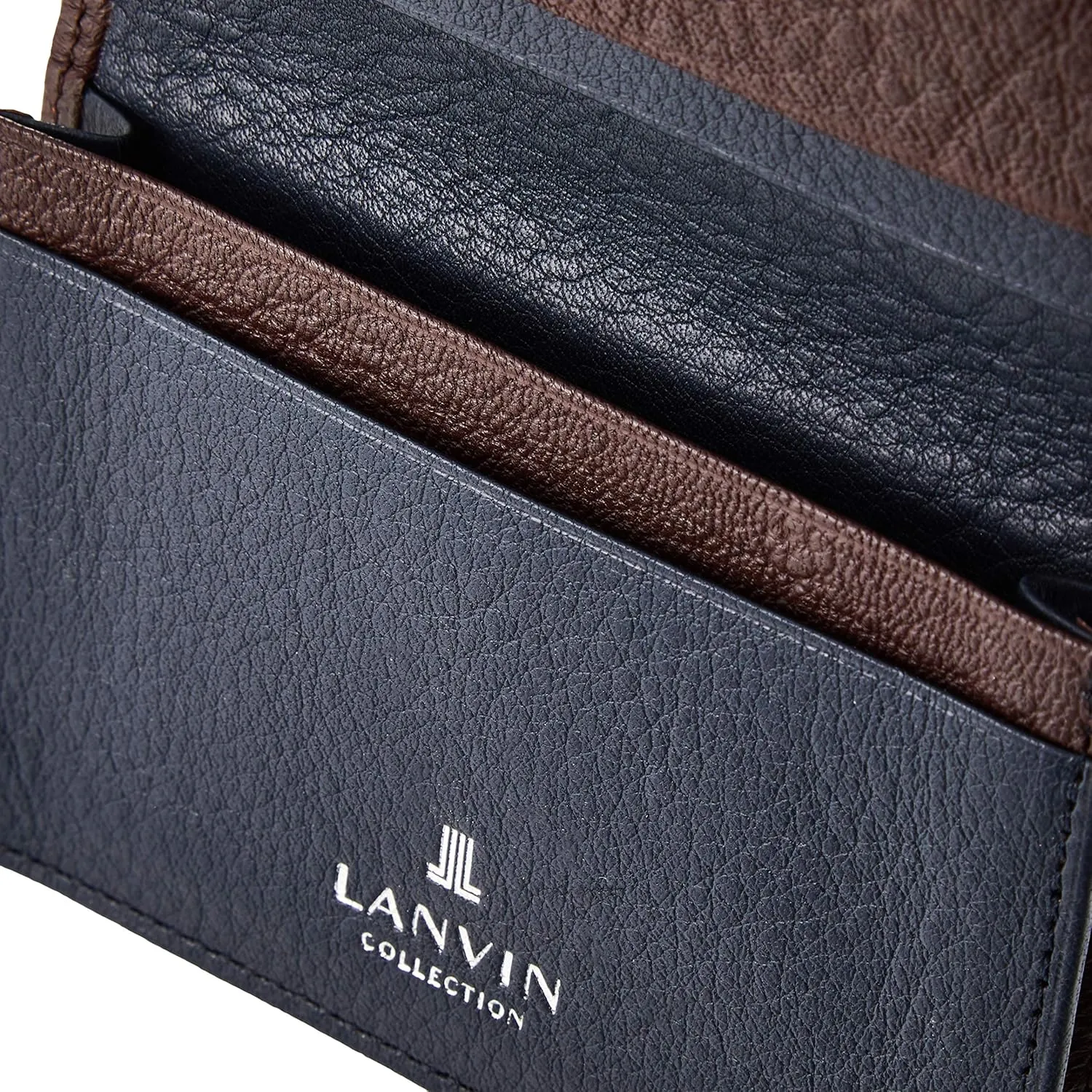 LANVIN COLLECTION(ランバンコレクション) Men's Deer Skin Business Card Holder