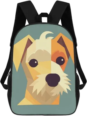 Laptop Backpack for Men Women Daypack Simplified Dog Image Computer Bag Travel Backpacks Laptop Bag
