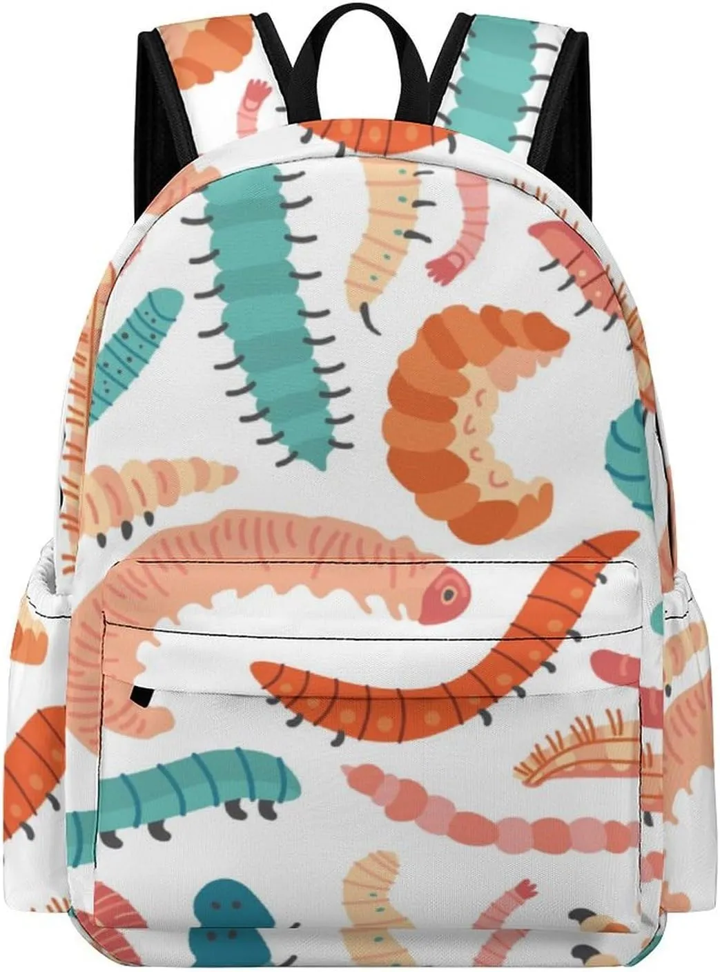 Laptop Backpack for Men Women Summer Cute Caterpillars Travel Work Backpack with Compartment Large Capacity Daypack Business Work Bag