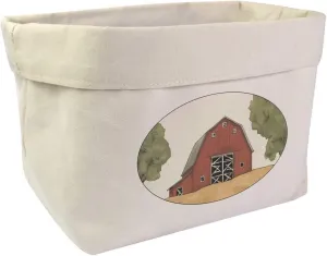 Large 'Barn on a Farm' Canvas Organiser/Storage Bag (OR00033249)