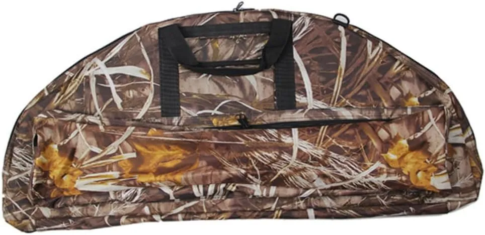 Large Capacity Canvas Compound Bow Storage Bag Hunting Bow Bag Pouch Shoulder Pouch for Archery Supplies