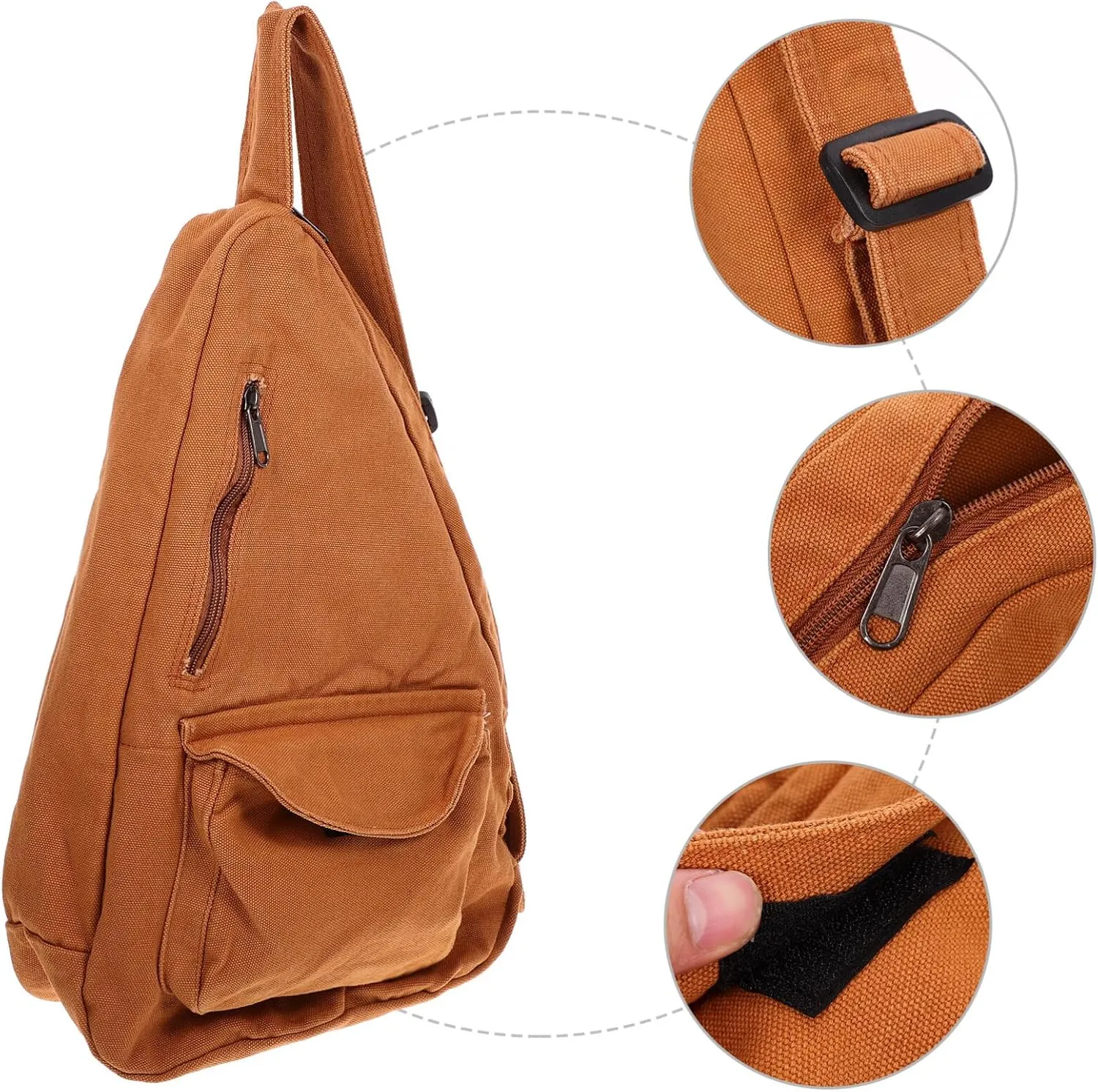 Large Capacity Canvas Crossbody Bag Women's Shoulder Bag Travel Casual