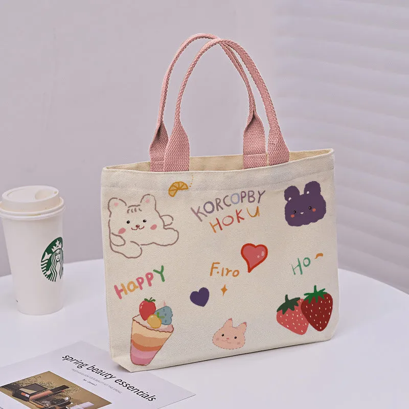 Large Capacity Commuter Lunch Simple Versatile Handbags