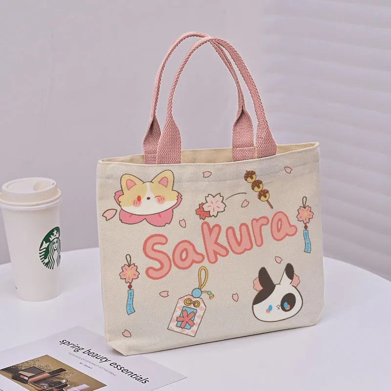 Large Capacity Commuter Lunch Simple Versatile Handbags