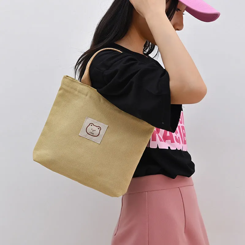 Large Capacity Commuter Lunch Simple Versatile Handbags