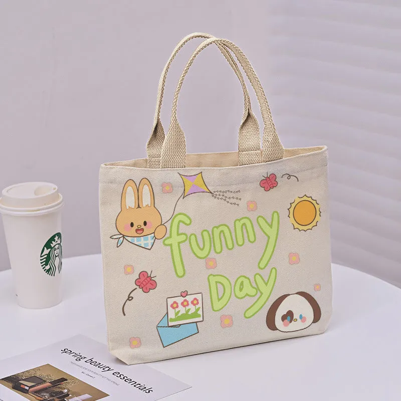 Large Capacity Commuter Lunch Simple Versatile Handbags