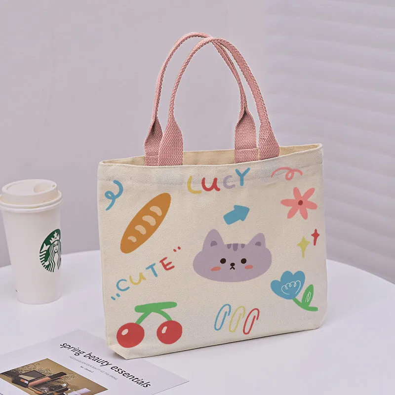 Large Capacity Commuter Lunch Simple Versatile Handbags
