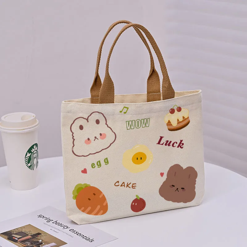 Large Capacity Commuter Lunch Simple Versatile Handbags