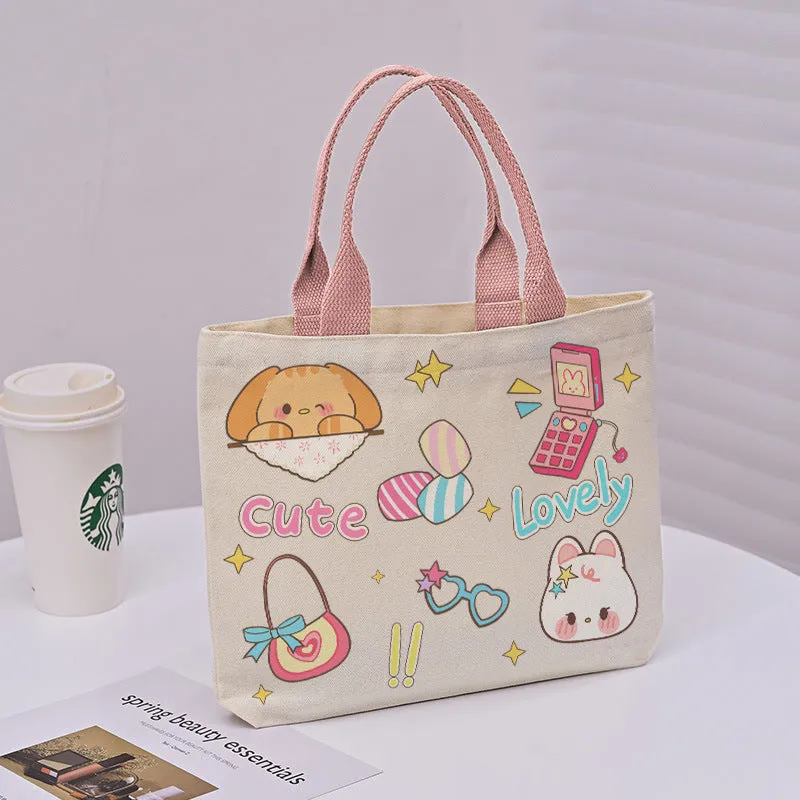 Large Capacity Commuter Lunch Simple Versatile Handbags