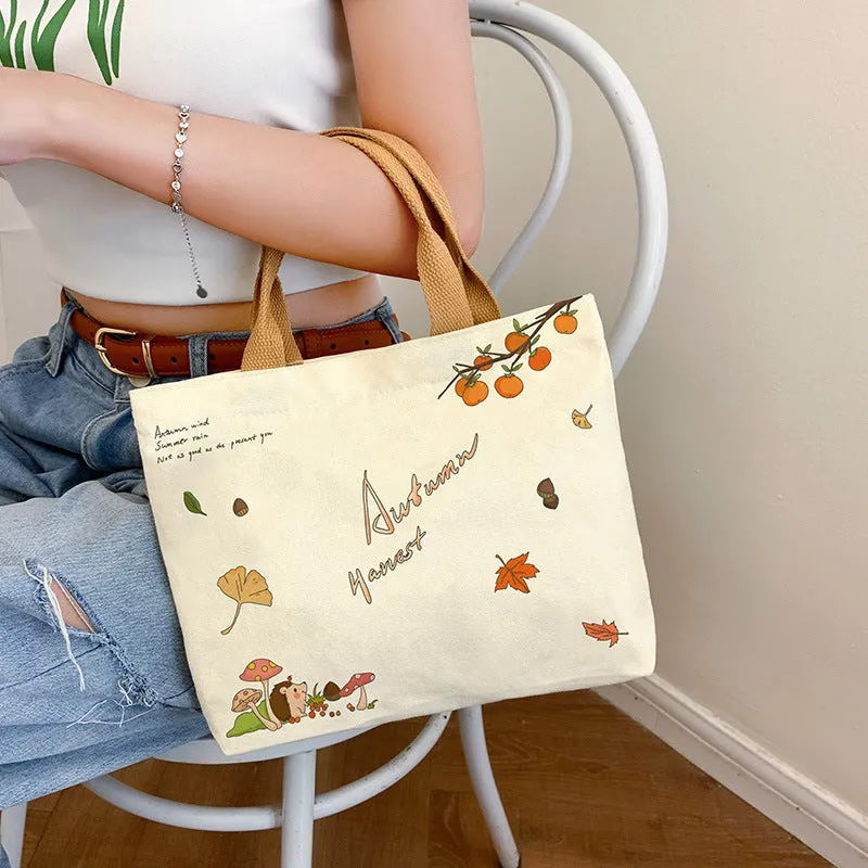 Large Capacity Commuter Lunch Simple Versatile Handbags