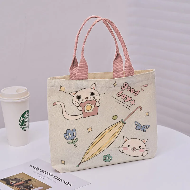 Large Capacity Commuter Lunch Simple Versatile Handbags