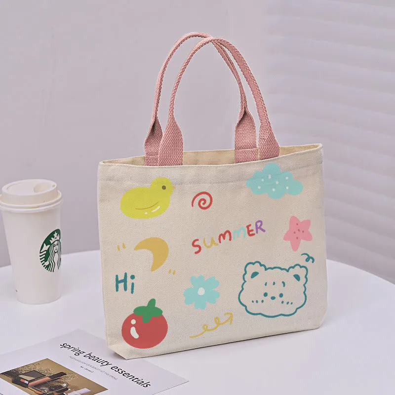 Large Capacity Commuter Lunch Simple Versatile Handbags