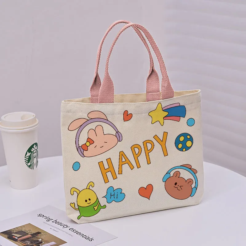 Large Capacity Commuter Lunch Simple Versatile Handbags
