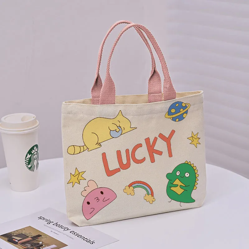 Large Capacity Commuter Lunch Simple Versatile Handbags