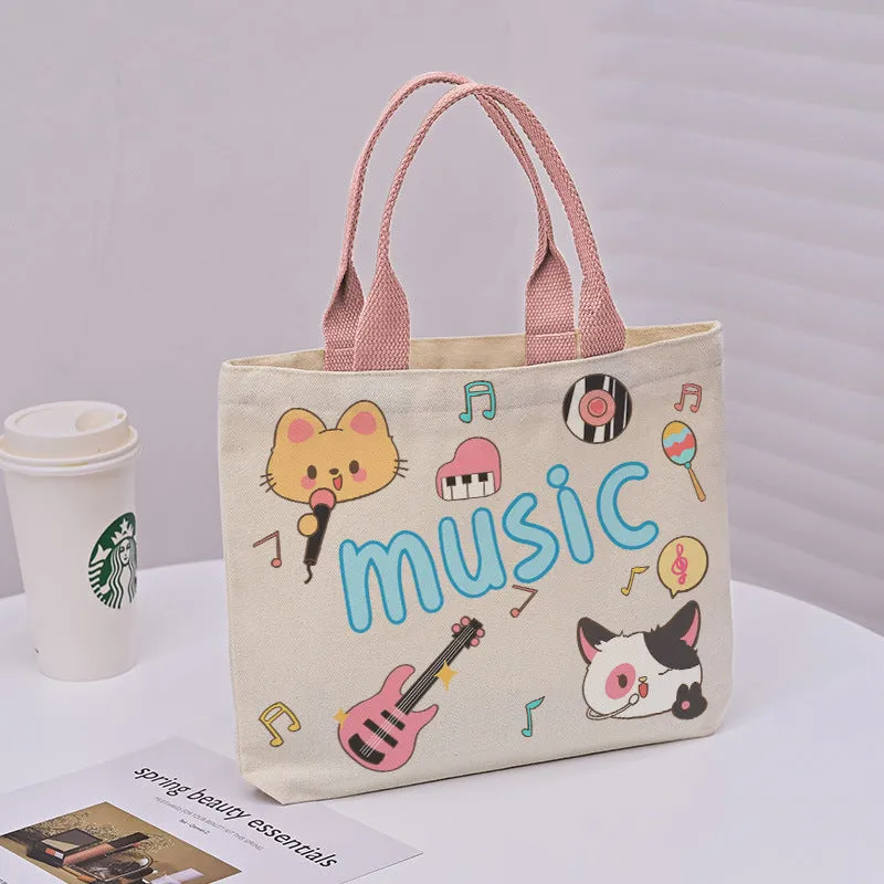Large Capacity Commuter Lunch Simple Versatile Handbags