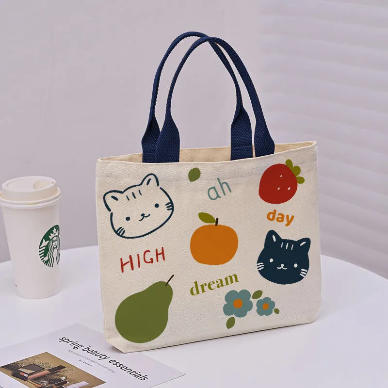 Large Capacity Commuter Lunch Simple Versatile Handbags
