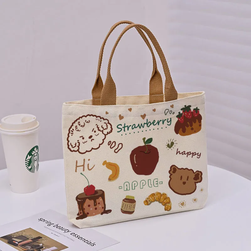 Large Capacity Commuter Lunch Simple Versatile Handbags