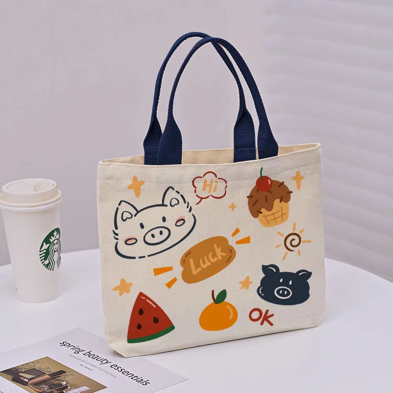 Large Capacity Commuter Lunch Simple Versatile Handbags