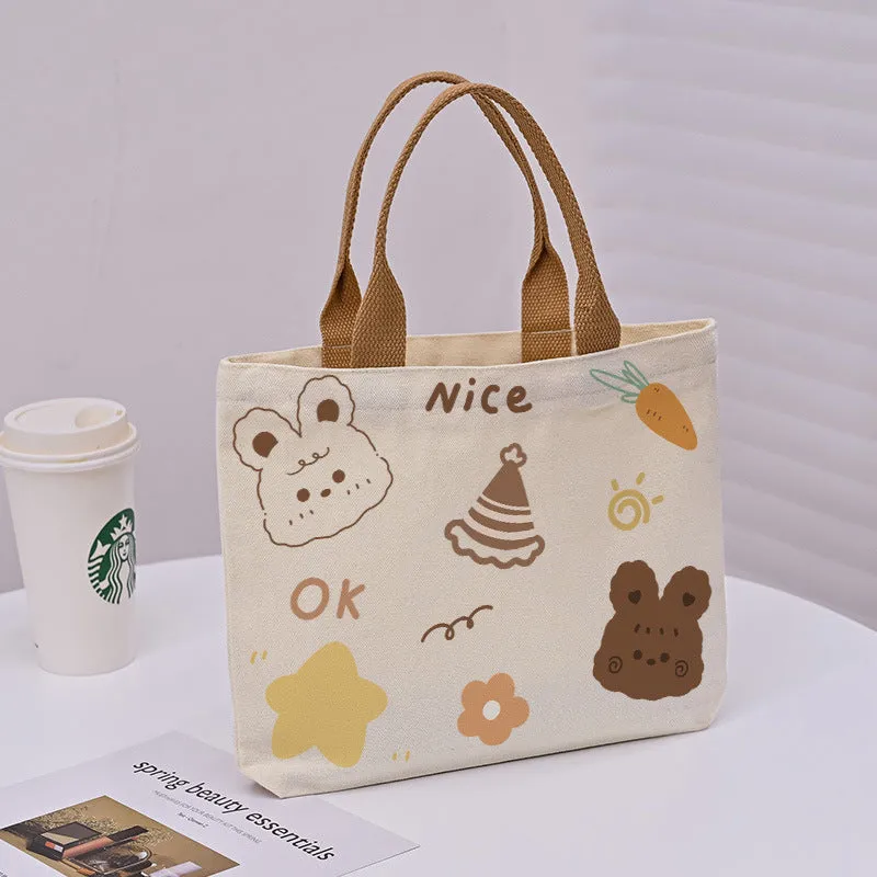 Large Capacity Commuter Lunch Simple Versatile Handbags