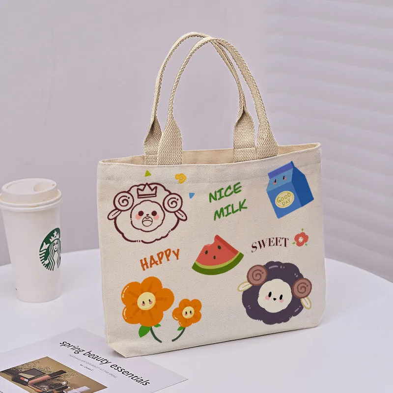 Large Capacity Commuter Lunch Simple Versatile Handbags