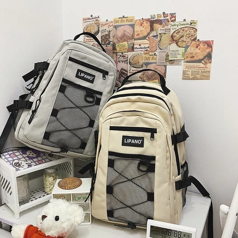 Large Capacity High Korean Style Retro Backpacks