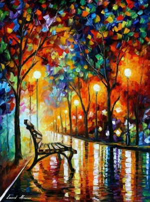 Large Modern Oil Painting On Canvas By Leonid Afremov - Loneliness Of Autumn