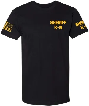 Law Enforcement - Police EMS FBI Fire Rescue Sheriff K-9 Two-Sided T-Shirt | Halloween Costume Cosplay Accessory