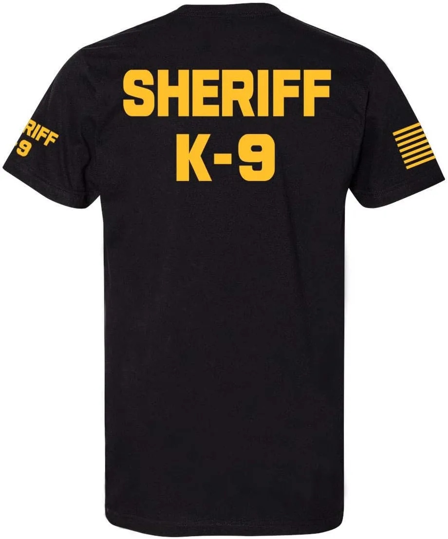 Law Enforcement - Police EMS FBI Fire Rescue Sheriff K-9 Two-Sided T-Shirt | Halloween Costume Cosplay Accessory