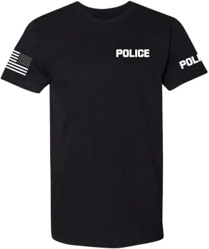 Law Enforcement - Police EMS FBI Fire Rescue Sheriff K-9 Two-Sided T-Shirt | Halloween Costume Cosplay Accessory