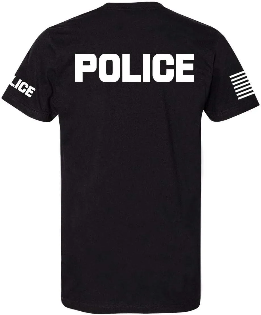 Law Enforcement - Police EMS FBI Fire Rescue Sheriff K-9 Two-Sided T-Shirt | Halloween Costume Cosplay Accessory