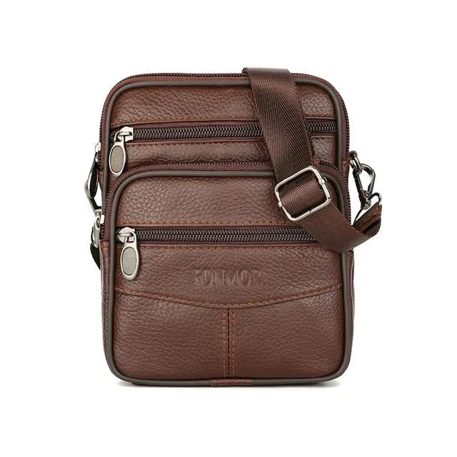 Leather Bag for Men Genuine Leather Crossbody Bag, Men Casual Single Shoulder Bag, Small Men's Messenger Bags