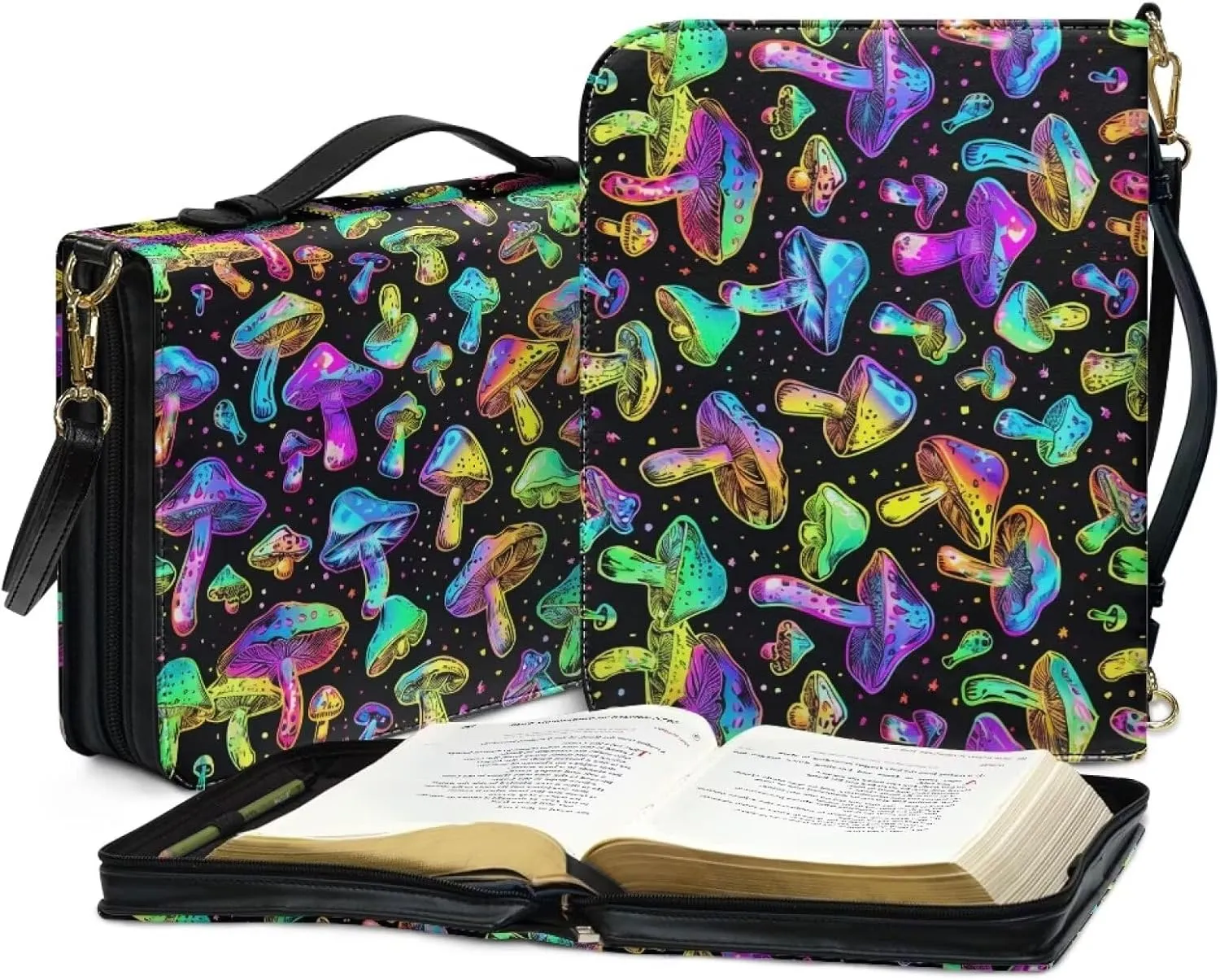 Leather Bible Cover Bags for Womens Fashion Crossbody Prayer Purse with Shoulder Strap